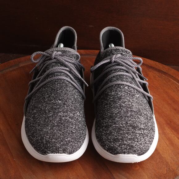 Vessi Sneakers Mens SZ 12 Gray Cityscape Waterproof Knit Athletic Walking Shoes - Picture 2 of 12